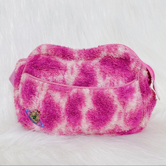 VIVIENNE WESTWOOD PINK LEOPARD PRINT MAKEUP POUCH - Picture 2 of 4